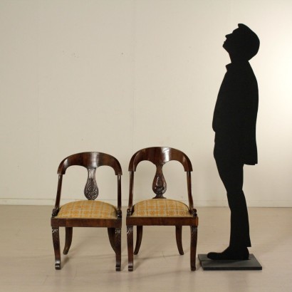 Coppia Sedie Impero