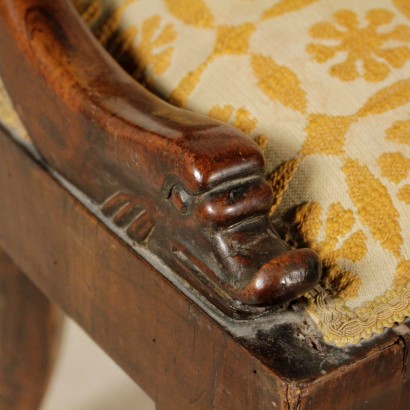 Coppia Sedie Impero-particolare