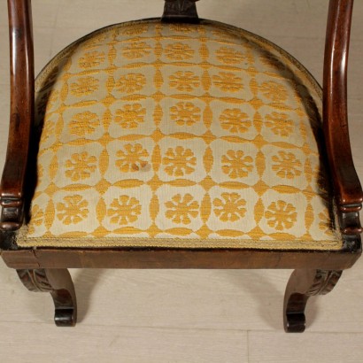 Coppia Sedie Impero-particolare