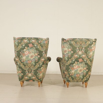 antigüedades modernas, antigüedades de diseño moderno, sillón, sillón de antigüedades modernas, sillón de antigüedades modernas, sillón italiano, sillón vintage, sillón de los años 50, sillón de diseño de los años 50, par de sillones.