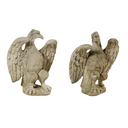 Pareja de Águilas calvas en el Cemento