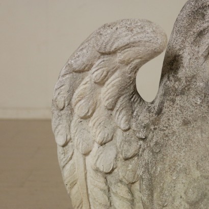 antigüedades, muebles de jardín, muebles de jardín de antigüedades, muebles de jardín antiguos, muebles de jardín italianos antiguos, muebles de jardín antiguos, muebles de jardín neoclásicos, muebles de jardín del siglo XX, par de águilas de cemento.