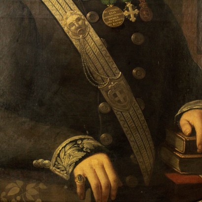 Ritratto di Francesco Elia-particolare