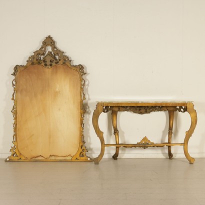 antiguo, consola, consola antigua, consola antigua, consola italiana antigua, consola antigua, consola neoclásica, consola del siglo XIX, consola con espejo.