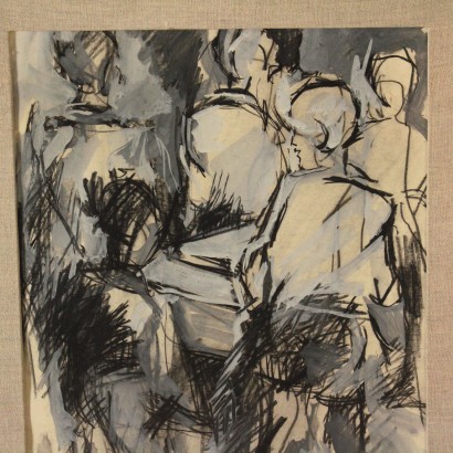 Disegno di Vittorio Basaglia-particolare