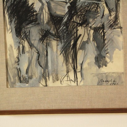 Disegno di Vittorio Basaglia-particolare