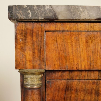 Coppia di Comodini Impero-particolare