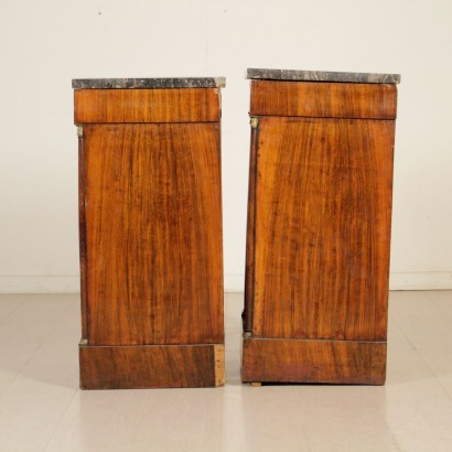 Coppia di Comodini Impero-fianco