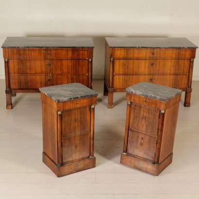 Coppia di Comodini Impero