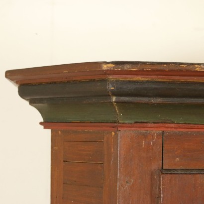 Dos puertas de armario de la Pintura-detalle