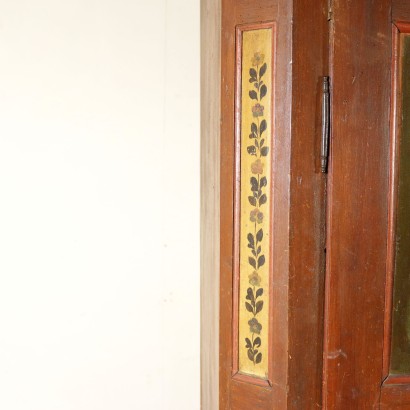 Dos puertas de armario de la Pintura-detalle