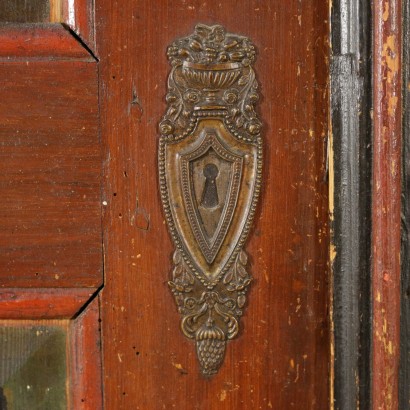 Dos puertas de armario de la Pintura-detalle