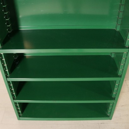 antigüedades modernas, antigüedades de diseño moderno, librería, librería antigua moderna, librería antigua moderna, librería italiana, librería vintage, librería de los 70, librería de diseño de los 70, par de librerías.