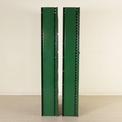 antigüedades modernas, antigüedades de diseño moderno, librería, librería antigua moderna, librería antigua moderna, librería italiana, librería vintage, librería de los 70, librería de diseño de los 70, par de librerías.