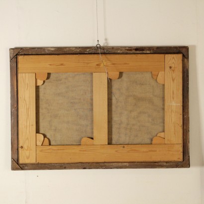 Paesaggio con Edifici e Figure-retro