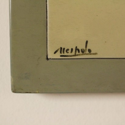 Opera di Ugo Nespolo-particolare