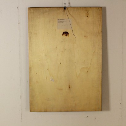 Opera di Ugo Nespolo-retro