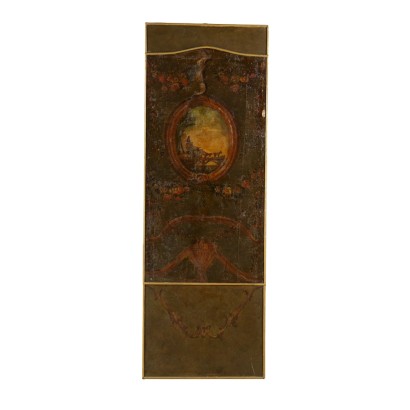 Elemento di Boiserie con decoro ad olio