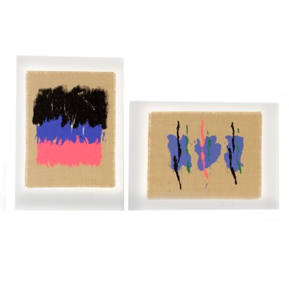 Deux Sérigraphies sur Jute Torcular Edizioni d'Arte 2004