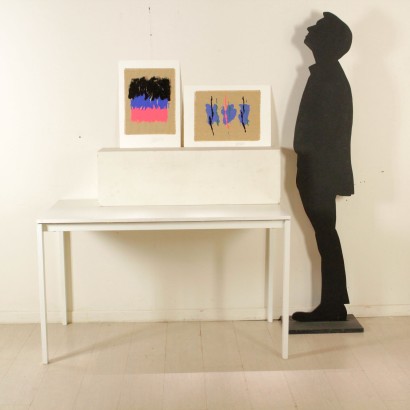 Due serigrafie di Salvatore Emblema