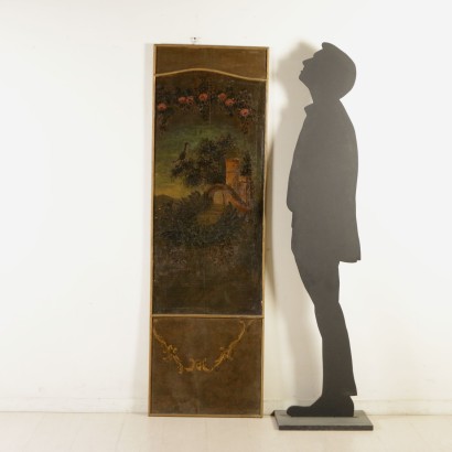 Elemento di Boiserie con decoro ad olio