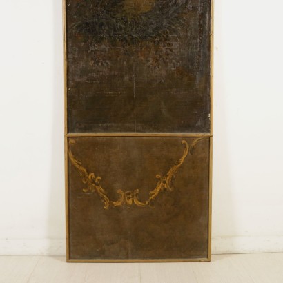 Elemento di Boiserie con decoro ad olio