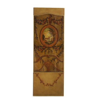 El elemento de Paneles de madera con decoración de aceite