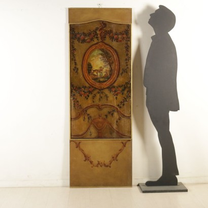 El elemento de Paneles de madera con decoración de aceite