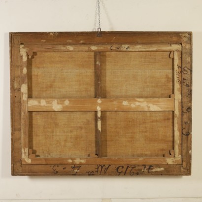 Paysage avec des personnages et des Bâtiments-retour