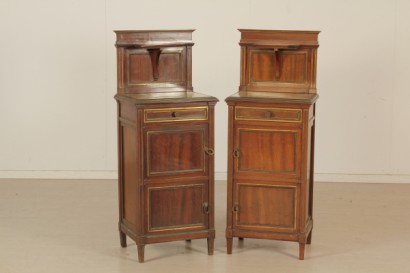 bottega del 900, liberty, comodini 900, comodini liberty, coppia di comodini.