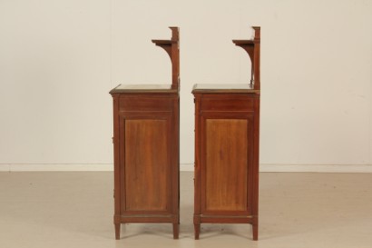 bottega del 900, liberty, comodini 900, comodini liberty, coppia di comodini.