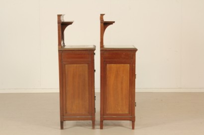 bottega del 900, liberty, comodini 900, comodini liberty, coppia di comodini.