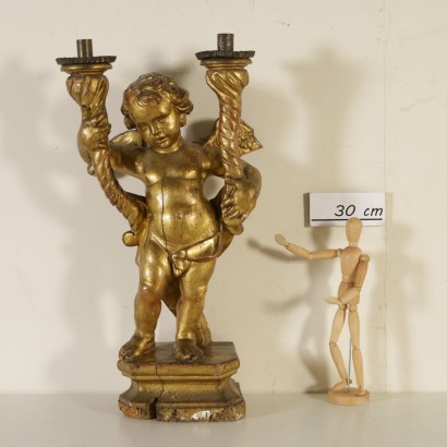 Torciere De Madera Tallada