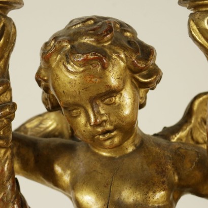 Torciere de Madera Tallada -detalle