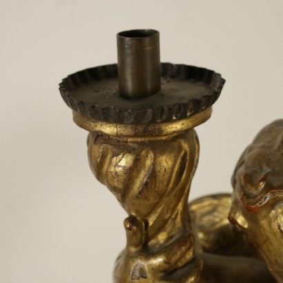 Torciere de Madera Tallada -detalle