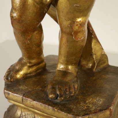 Torciere de Madera Tallada -detalle