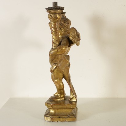 Torciere De Madera Tallada