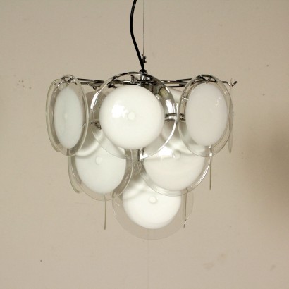 modernariato, modernariato di design, lampadario, lampadario modernariato, lampadario di modernariato, lampadario italiano, lampadario vintage, lampadario anni 60, lampadario design anni 60, lampada vistosi.