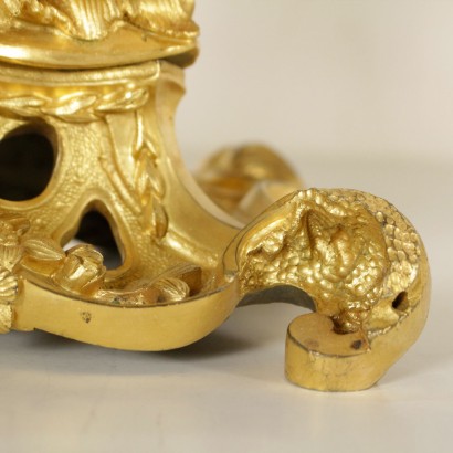 Mantel Clock Gilded Bronze Iron Made in France First Half of 1800