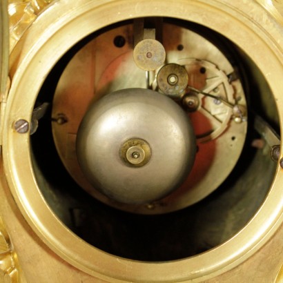 Mantel Clock Gilded Bronze Iron Made in France First Half of 1800