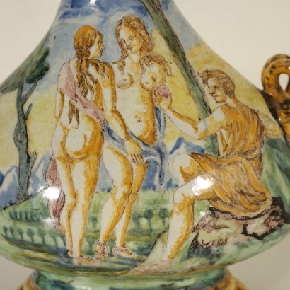 Antiquitäten, Vase, antike Vasen, antike Vase, antike italienische Vase, antike Vase, klassizistische Vase, Vase von 800-900, Keramikflasche.