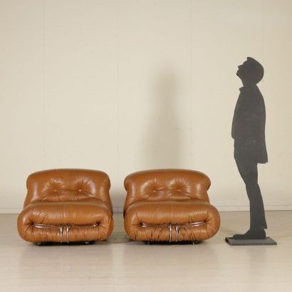 modernariato, modernariato di design, poltrona, poltrona modernariato, poltrona di modernariato, poltrona italiana, poltrona vintage, poltrona anni 70, poltrona design anni 70, coppia di poltrone, poltrone Afra e Tobia Scarpa, poltrone Soriana.
