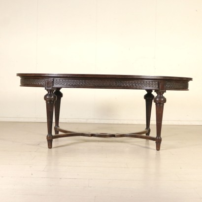 Table en Style Noyer Palissandre Fabriqué en Italie XXeme siècle