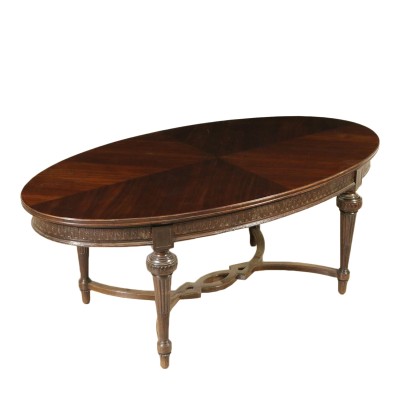 Table en Style Noyer Palissandre Fabriqué en Italie XXeme siècle