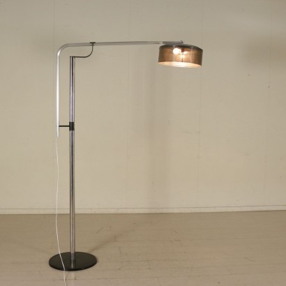 Lampadaire Métal Aluminium Fabriqué en Italie Années 70