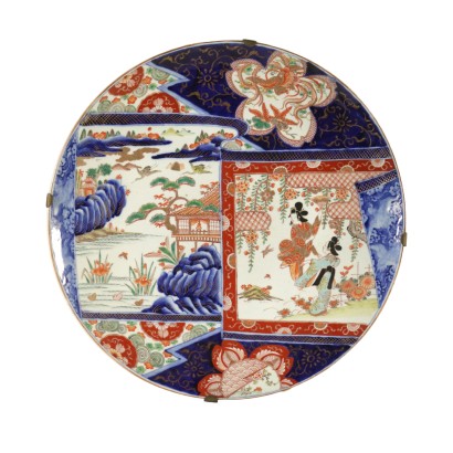 Grand Assiette Imari Porcelaine Japon Périod Meiji (1868-1912)