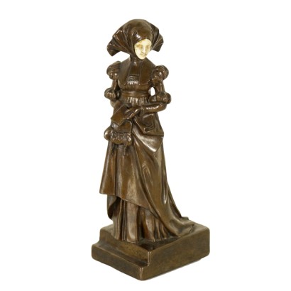 antiquariato, bronzo, antiquariato bronzi, bronzo antico, bronzo antico italiano, bronzo di antiquariato, bronzo neoclassico, bronzo del 900, scultura, dama Emil Meier.