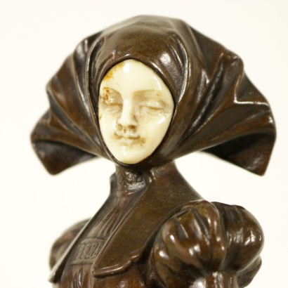 antiquariato, bronzo, antiquariato bronzi, bronzo antico, bronzo antico italiano, bronzo di antiquariato, bronzo neoclassico, bronzo del 900, scultura, dama Emil Meier.