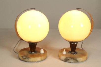 modernariato, illuminazione, coppia di lampade, lampada anni 20, lampada anni 30, lampada anni 20/30, lampada produzione italiana, lampada
