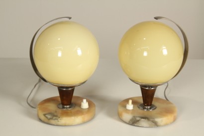 modernariato, illuminazione, coppia di lampade, lampada anni 20, lampada anni 30, lampada anni 20/30, lampada produzione italiana, lampada